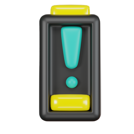 Battery Warning  3D Icon