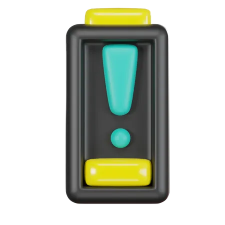 Battery Warning  3D Icon