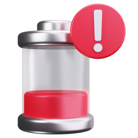 Battery Warning  3D Icon