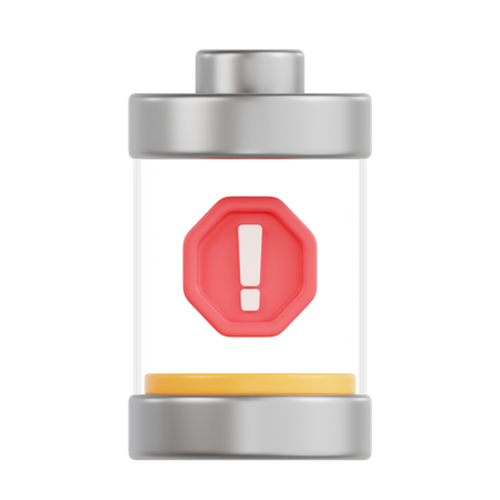 Battery Warning  3D Icon