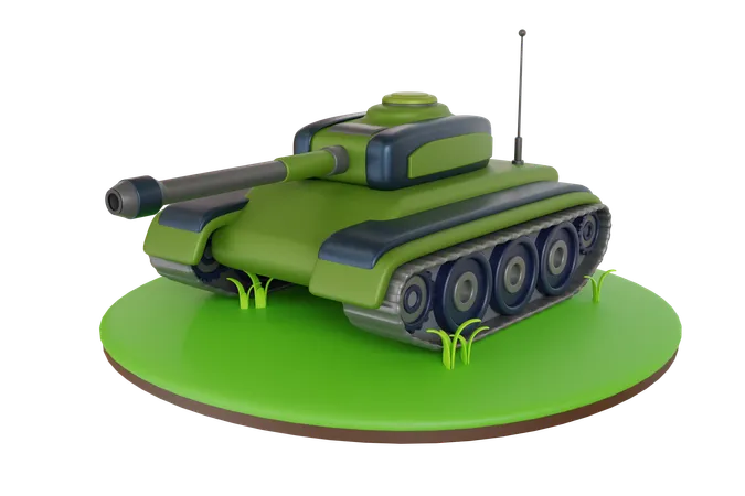 Battle Tank  3D Illustration