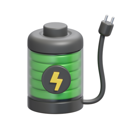 Batterie en charge  3D Icon