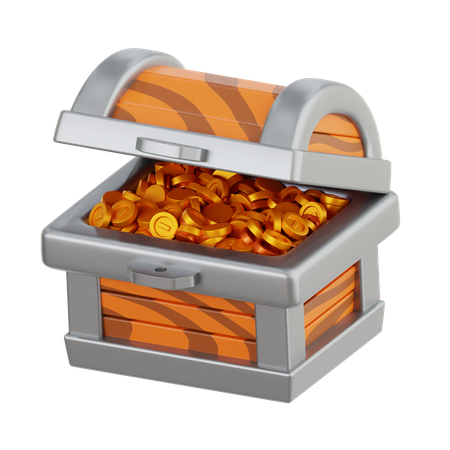 Baú de tesouro  3D Icon