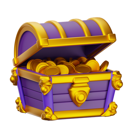 Baú de tesouro  3D Icon