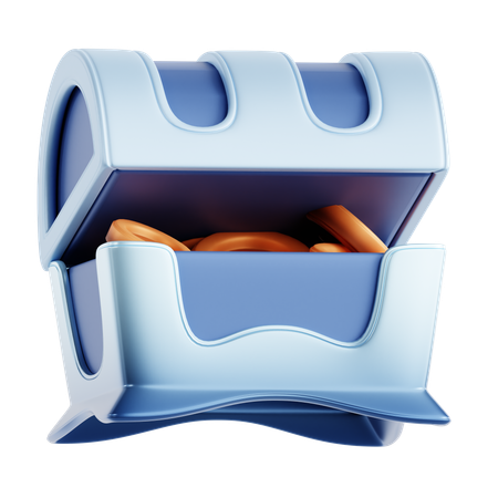 Baú de tesouro  3D Icon