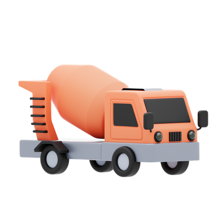 Bau-Formmaschine-LKW  3D Icon