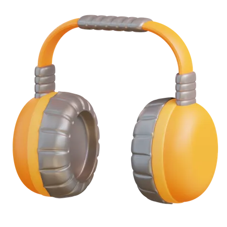 Bau-Headset  3D Icon