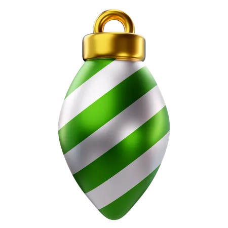 3 D Rendering Of Christmas Bauble Ball Icon 3D Icon
