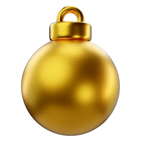 3 D Rendering Of Christmas Bauble Ball Icon 3D Icon