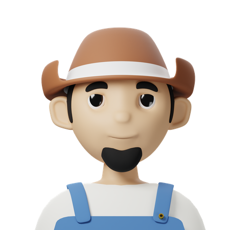 Bauer-Avatar  3D Icon