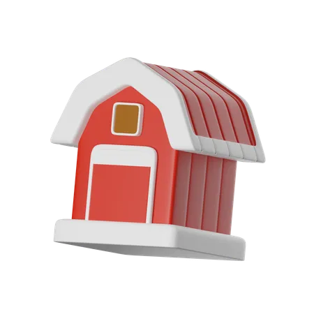 Bauernhof  3D Icon