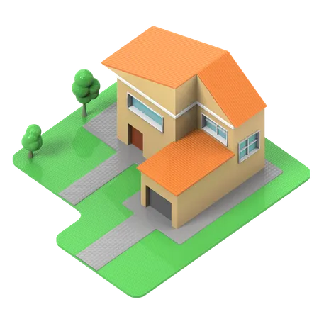 Bauernhof  3D Illustration