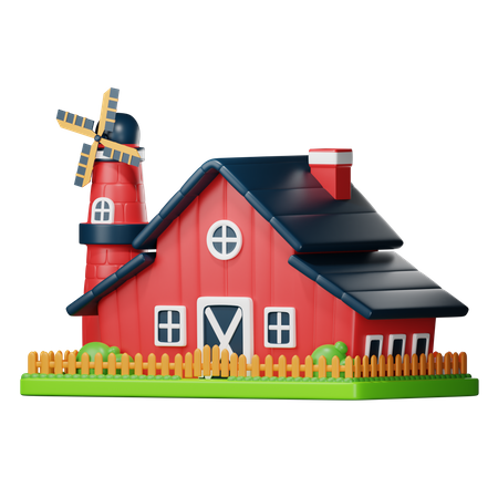 Bauernhaus  3D Icon