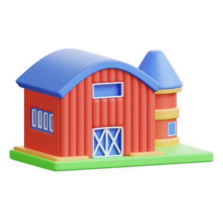 Bauernhof  3D Icon