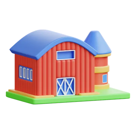 Bauernhof  3D Icon