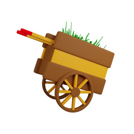 Bauernhofwagen  3D Icon