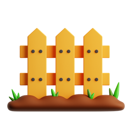 Bauernhof Zaun  3D Icon