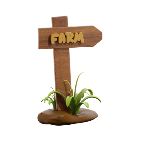 Bauernhofbrett  3D Icon