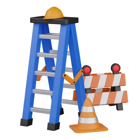 Baustelle  3D Icon