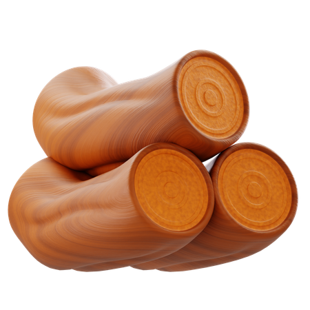 Holz  3D Icon