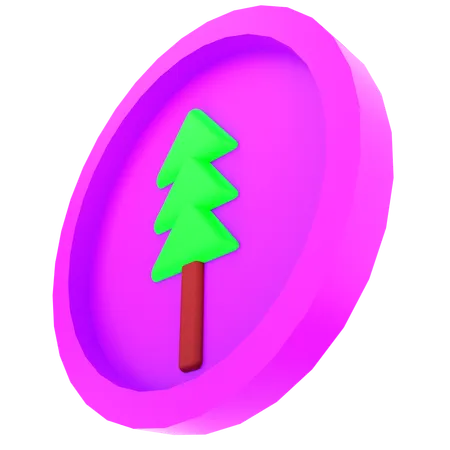 Baumlogo  3D Icon