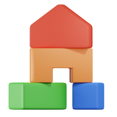 Baustein  3D Icon