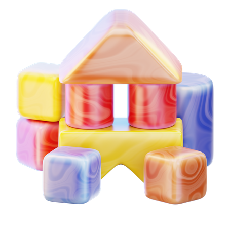 Bausteinspielzeug  3D Icon