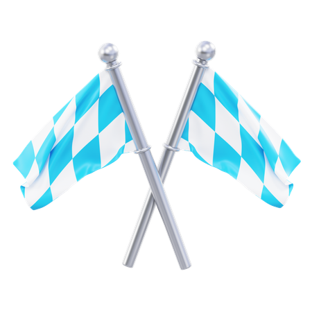 Bavarian Flag  3D Icon