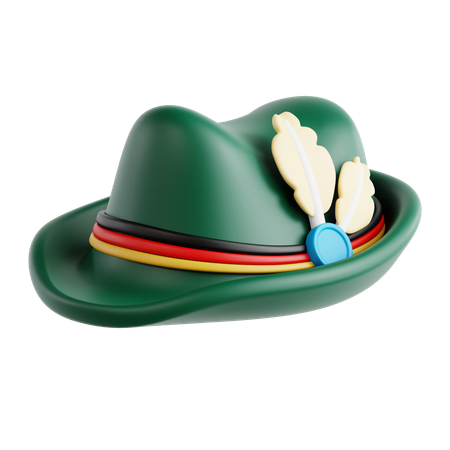 Bavarian Hat  3D Icon