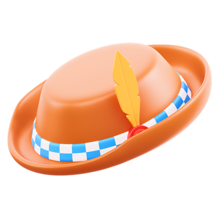 Bavarian Hat  3D Icon