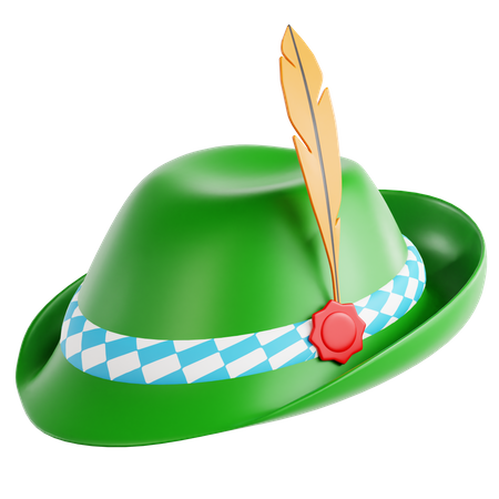 Bavarian Hat  3D Icon