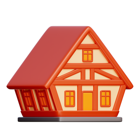 Bavarian House  3D Icon