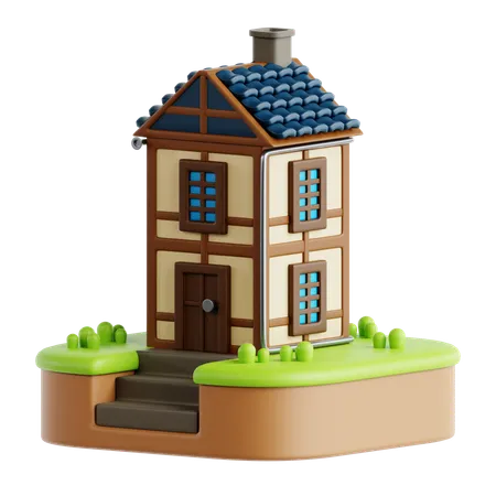 Bavarian House  3D Icon