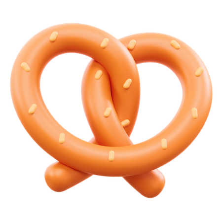 Bavarian Pretzel  3D Icon