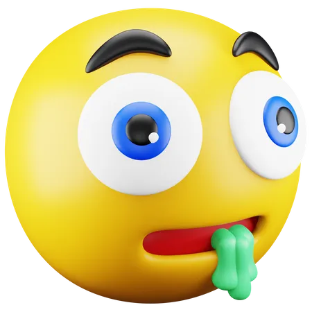 Emoji qui bave  3D Icon