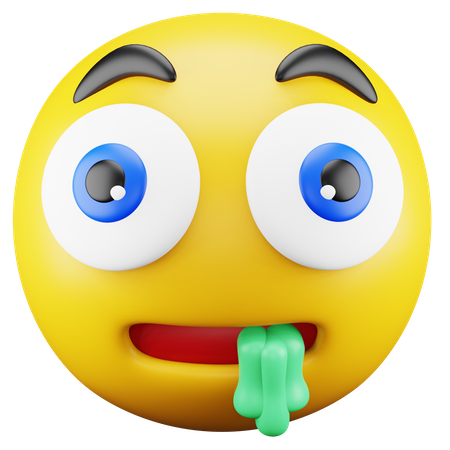 Emoji qui bave  3D Icon