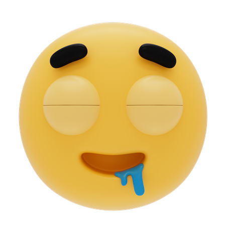 Emoji qui bave  3D Icon