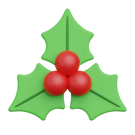 Bayas de navidad  3D Icon