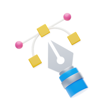 Bazier Tool  3D Icon