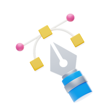 Bazier Tool  3D Icon
