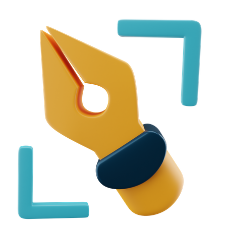 Bazier tool  3D Icon