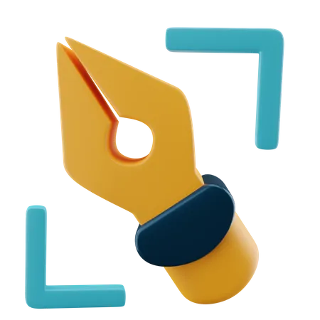 Bazier tool  3D Icon