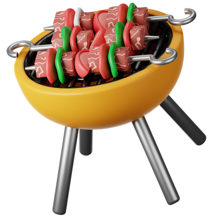 BBQ  3D Icon