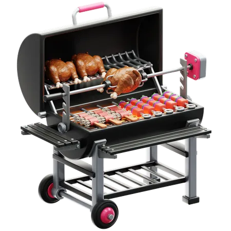 Bbq Grill  3D Icon