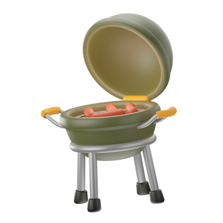 BBQ Grill  3D Icon