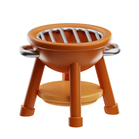 BBQ Grill  3D Icon