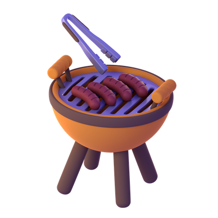 Bbq Grill  3D Icon