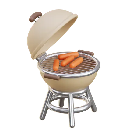 Bbq Grill  3D Icon