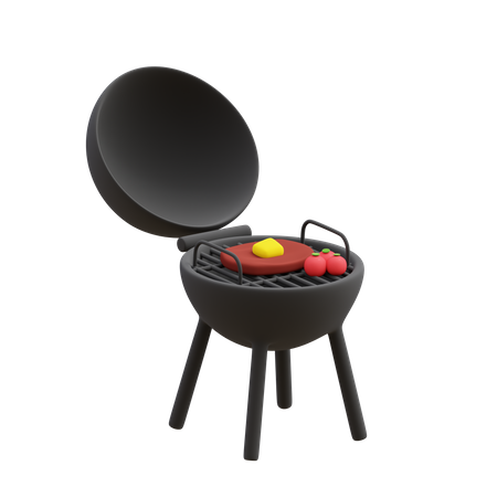 BBQ Grill  3D Icon