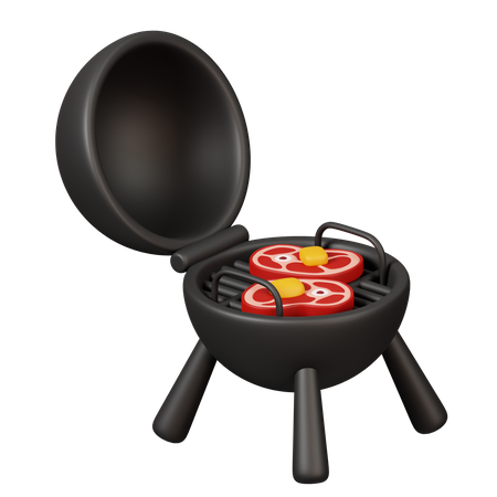 BBQ Grill  3D Icon